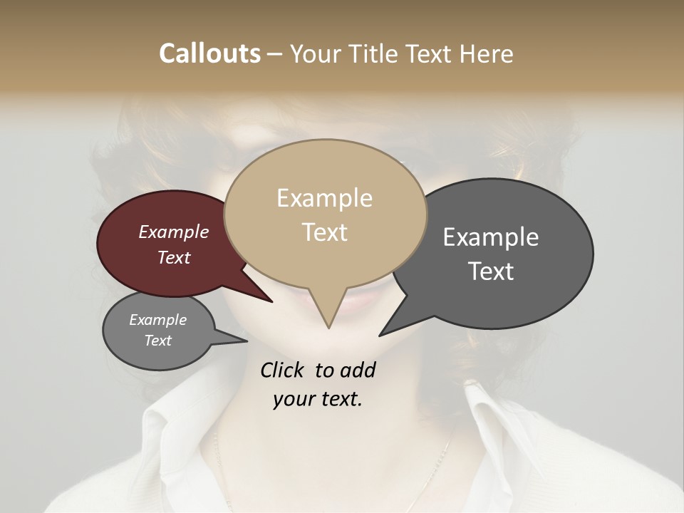 A Woman With Curly Hair Is Smiling For The Camera PowerPoint Template