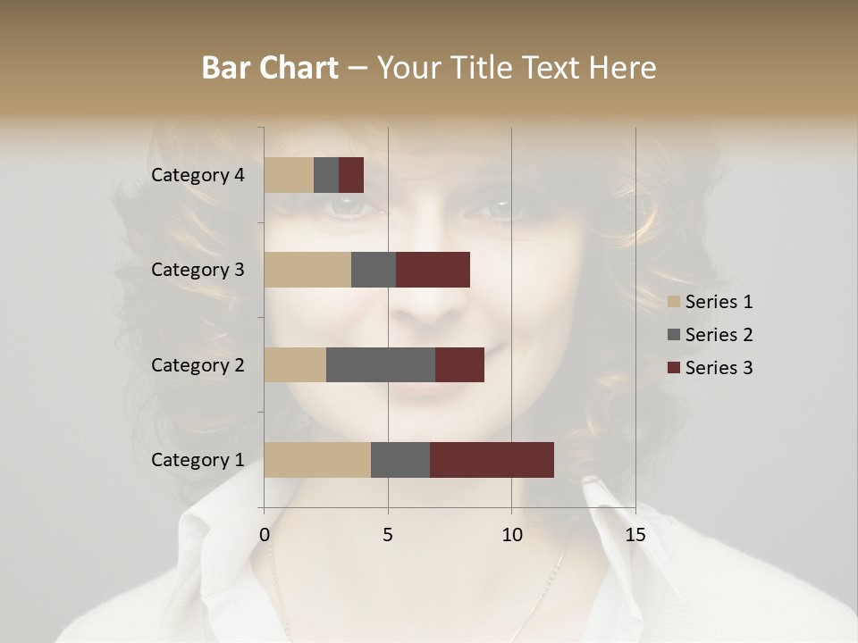 A Woman With Curly Hair Is Smiling For The Camera PowerPoint Template