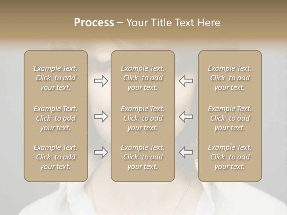 A Woman With Curly Hair Is Smiling For The Camera PowerPoint Template