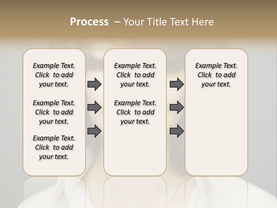 A Woman With Curly Hair Is Smiling For The Camera PowerPoint Template