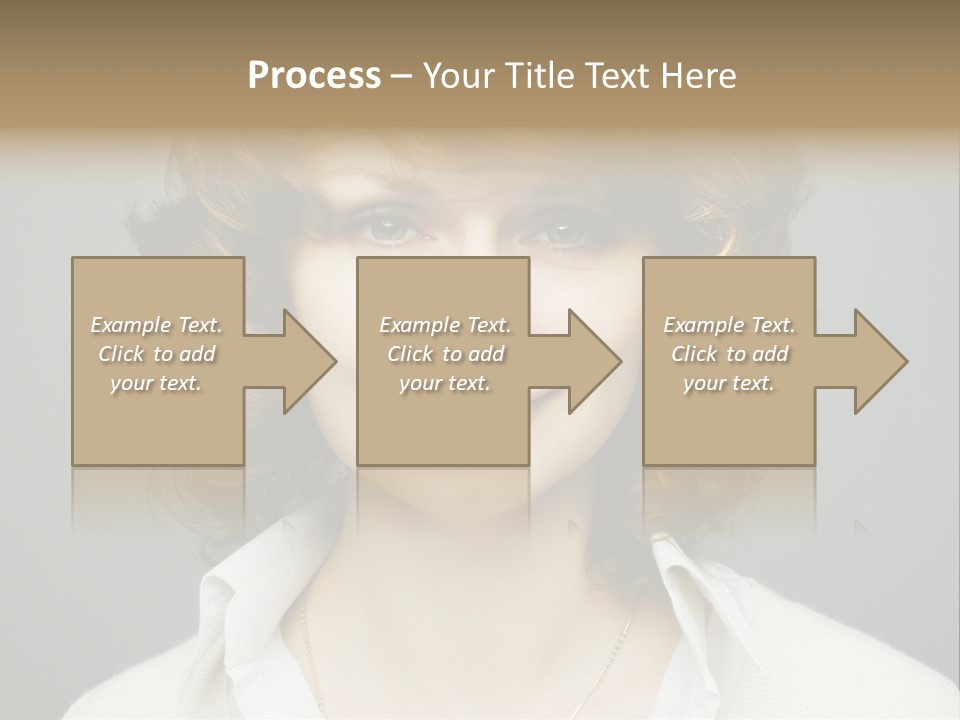 A Woman With Curly Hair Is Smiling For The Camera PowerPoint Template