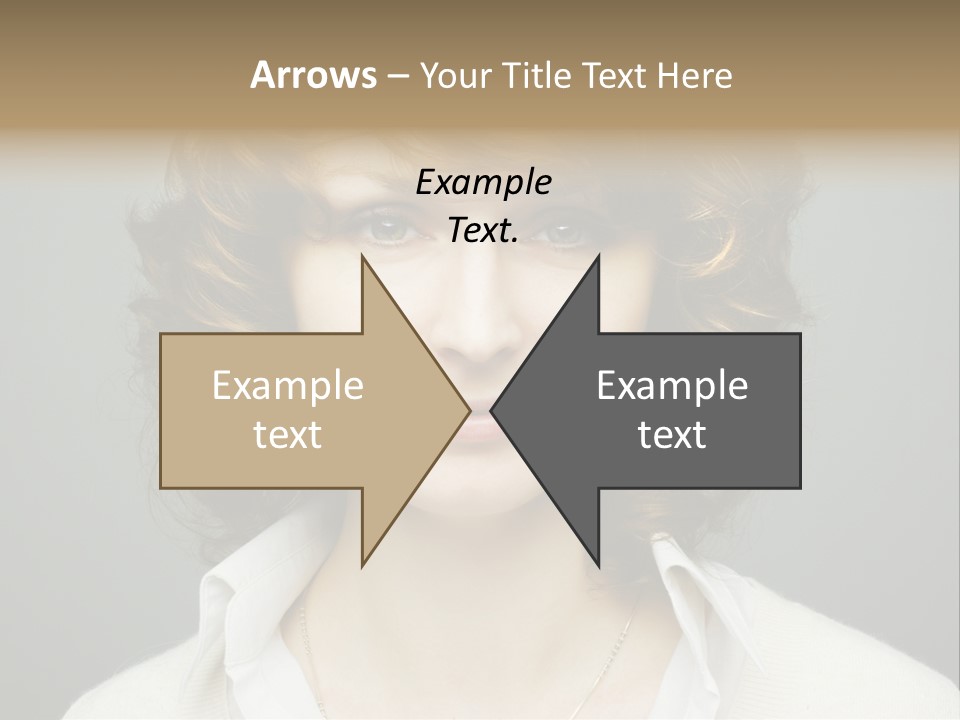 A Woman With Curly Hair Is Smiling For The Camera PowerPoint Template