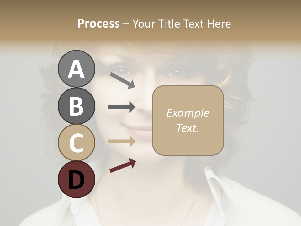 A Woman With Curly Hair Is Smiling For The Camera PowerPoint Template