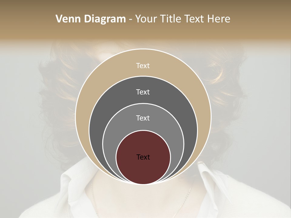 A Woman With Curly Hair Is Smiling For The Camera PowerPoint Template