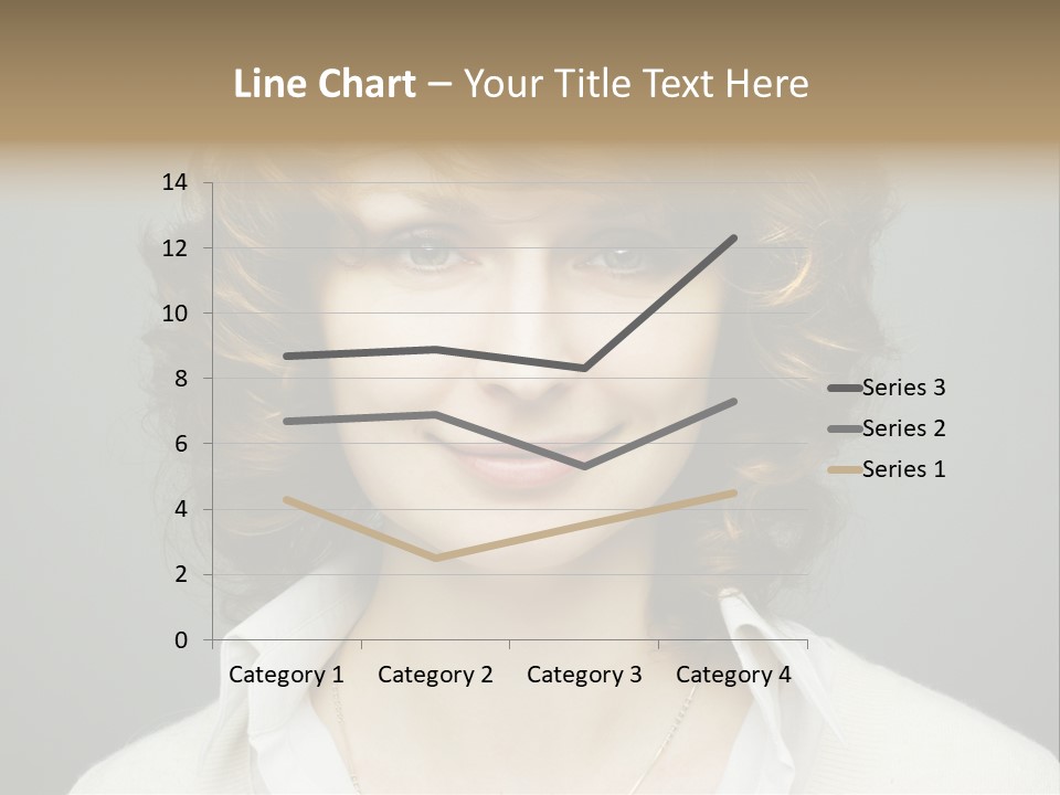 A Woman With Curly Hair Is Smiling For The Camera PowerPoint Template