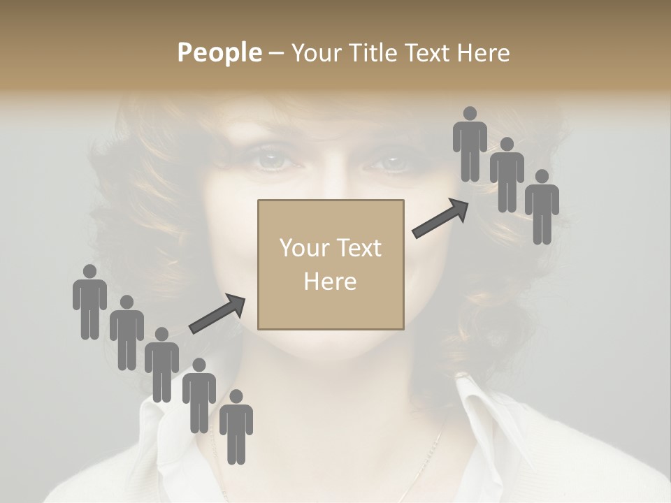 A Woman With Curly Hair Is Smiling For The Camera PowerPoint Template