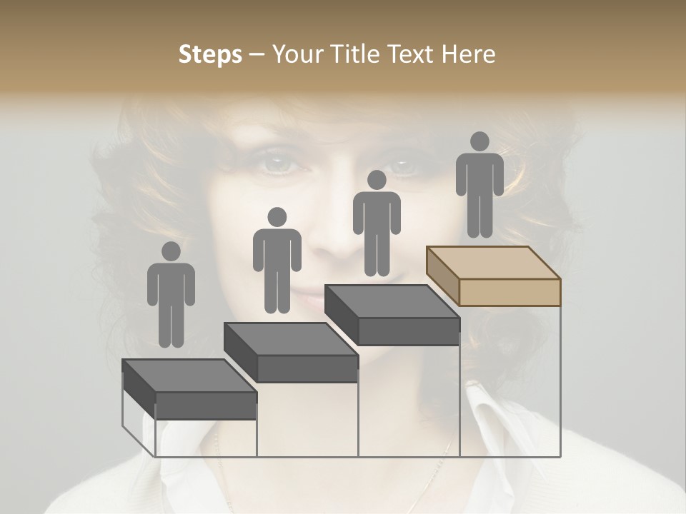 A Woman With Curly Hair Is Smiling For The Camera PowerPoint Template