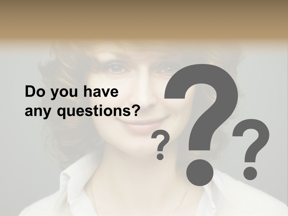 A Woman With Curly Hair Is Smiling For The Camera PowerPoint Template