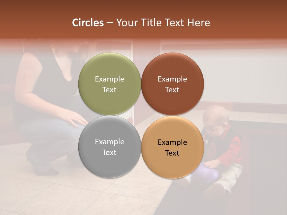 A Mother With Her Son Inside Their Home PowerPoint Template