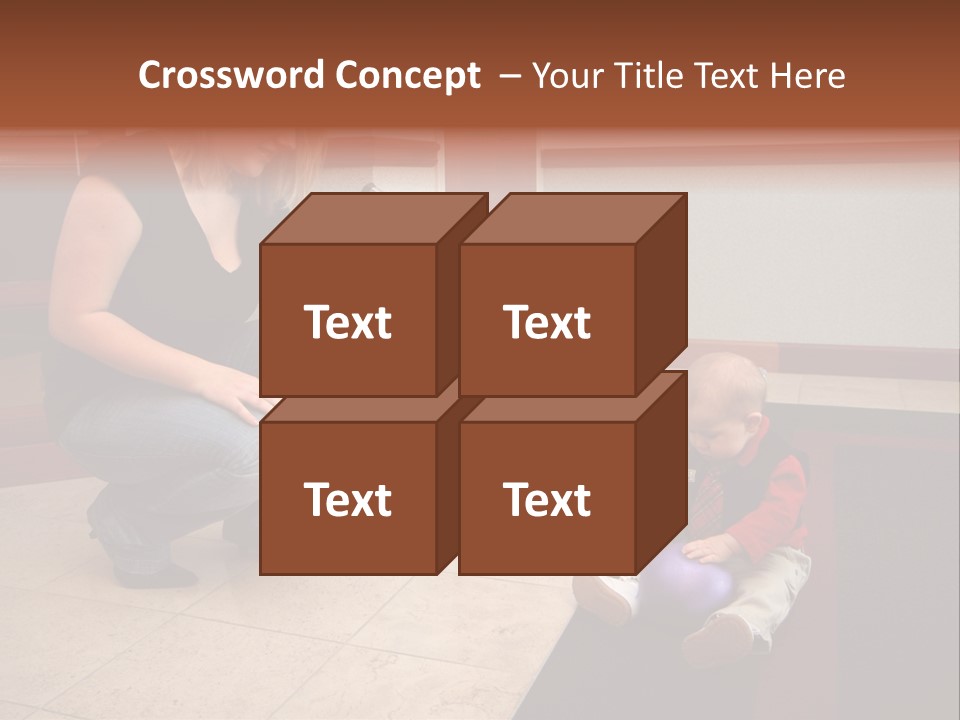 A Mother With Her Son Inside Their Home PowerPoint Template
