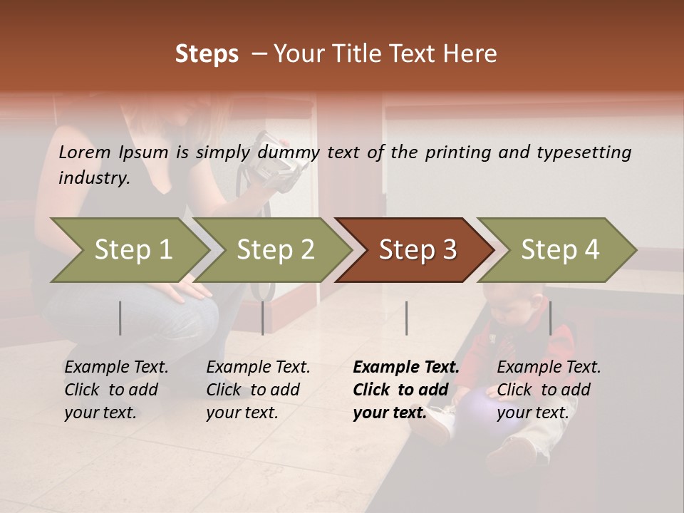 A Mother With Her Son Inside Their Home PowerPoint Template
