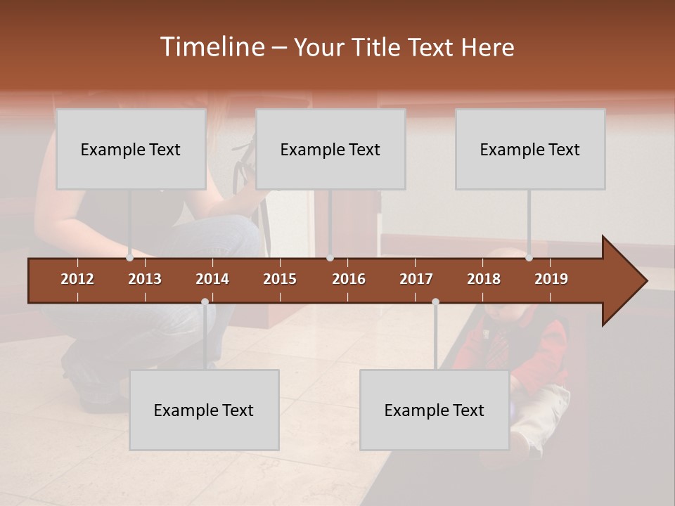 A Mother With Her Son Inside Their Home PowerPoint Template