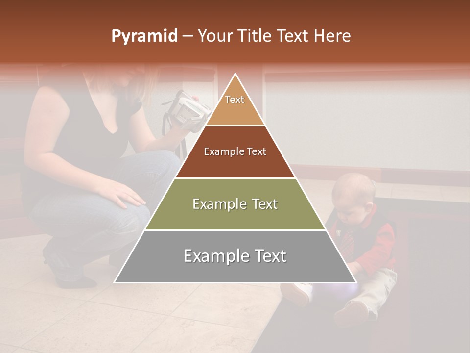 A Mother With Her Son Inside Their Home PowerPoint Template