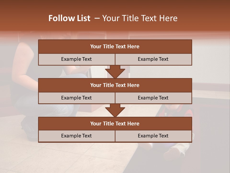 A Mother With Her Son Inside Their Home PowerPoint Template