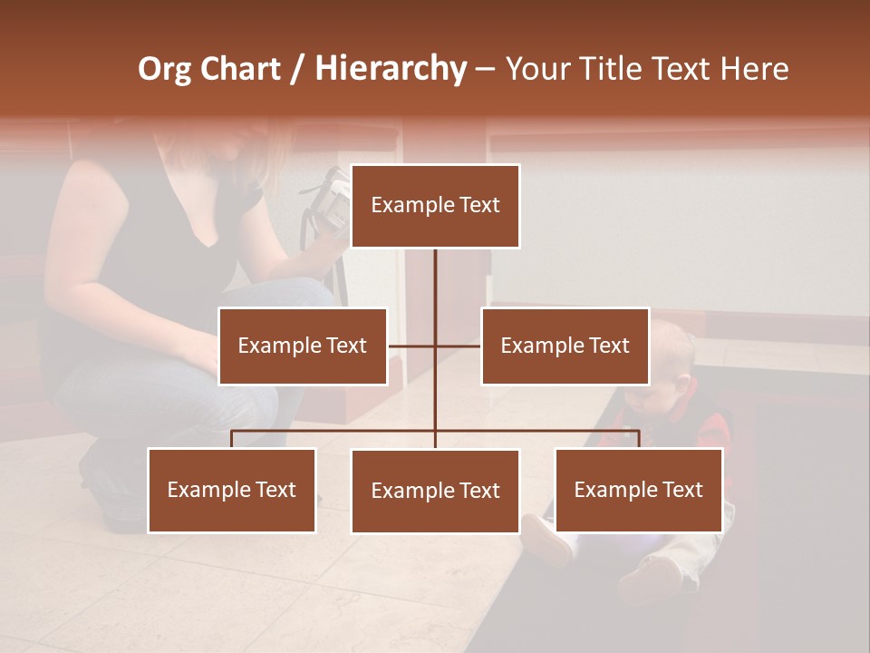 A Mother With Her Son Inside Their Home PowerPoint Template