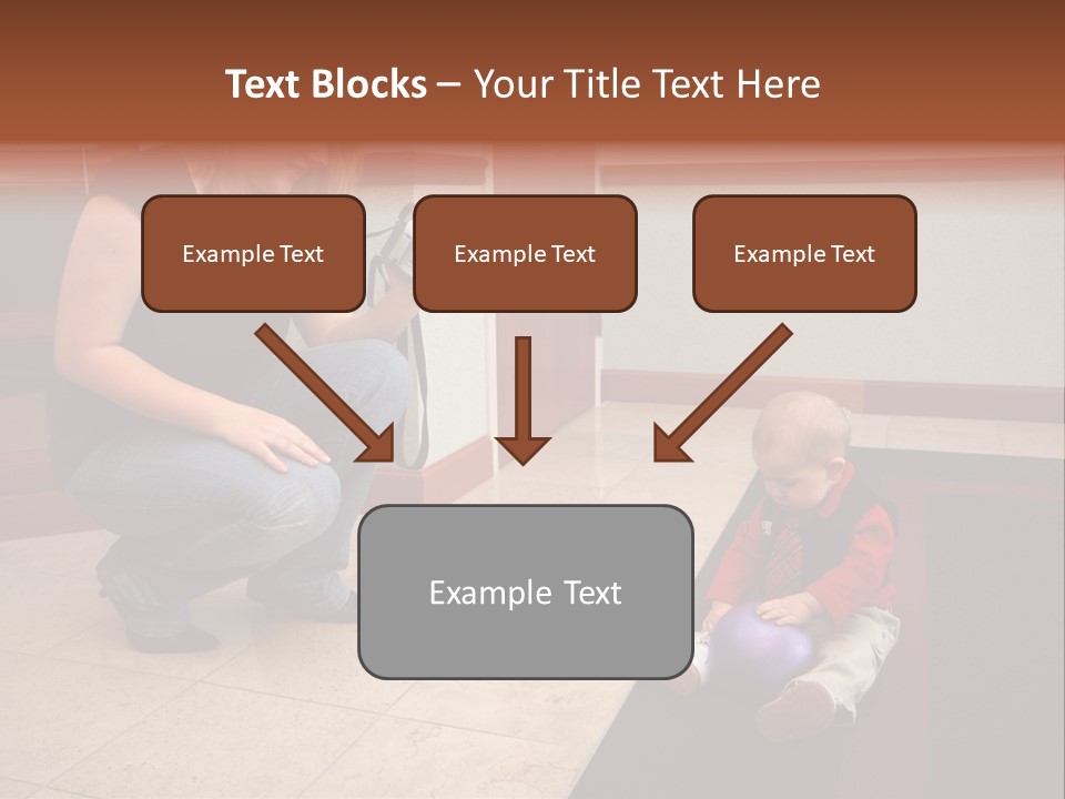 A Mother With Her Son Inside Their Home PowerPoint Template