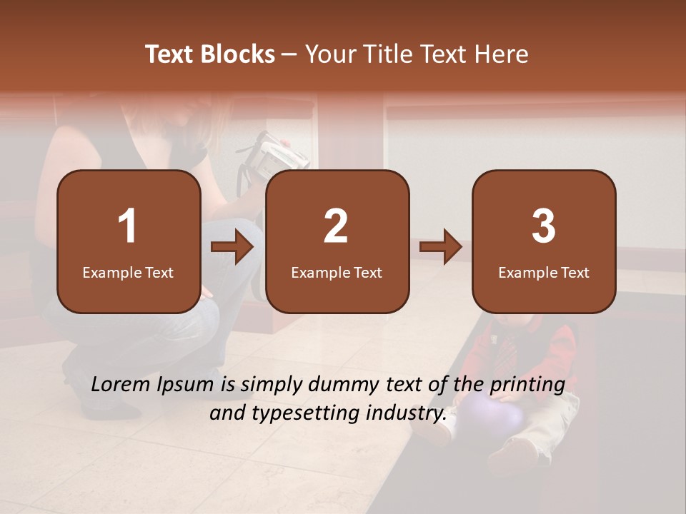 A Mother With Her Son Inside Their Home PowerPoint Template