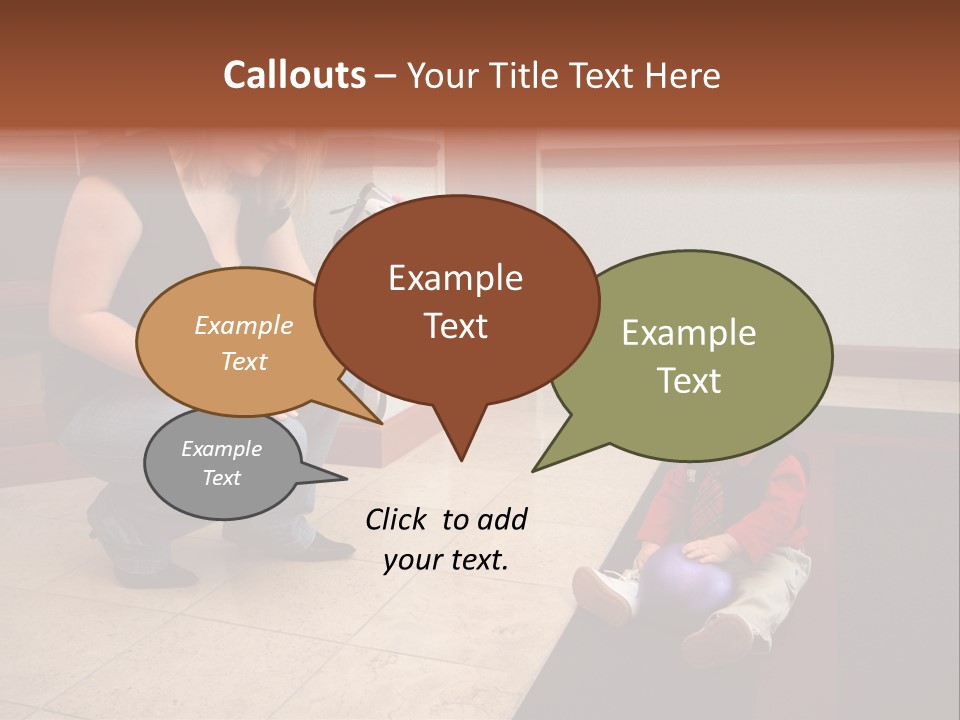 A Mother With Her Son Inside Their Home PowerPoint Template