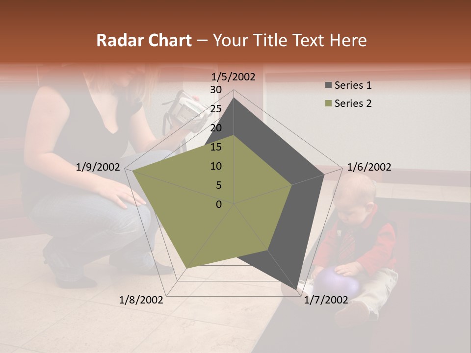 A Mother With Her Son Inside Their Home PowerPoint Template