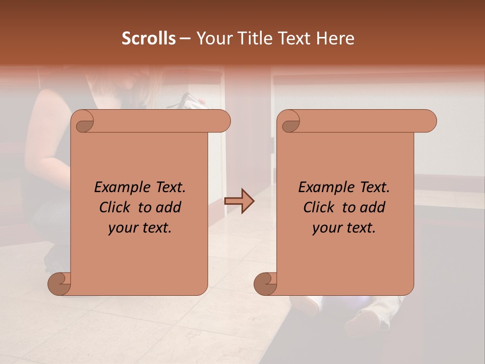 A Mother With Her Son Inside Their Home PowerPoint Template