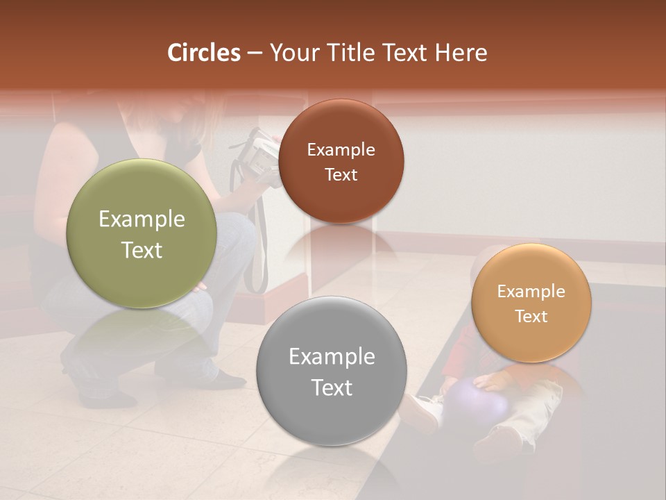 A Mother With Her Son Inside Their Home PowerPoint Template