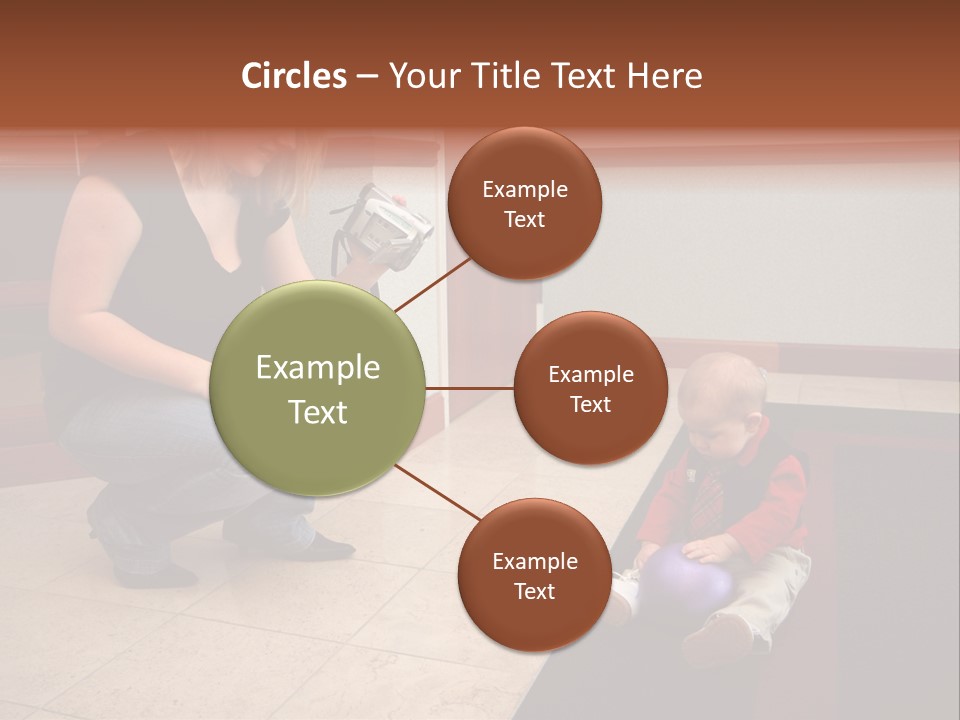 A Mother With Her Son Inside Their Home PowerPoint Template