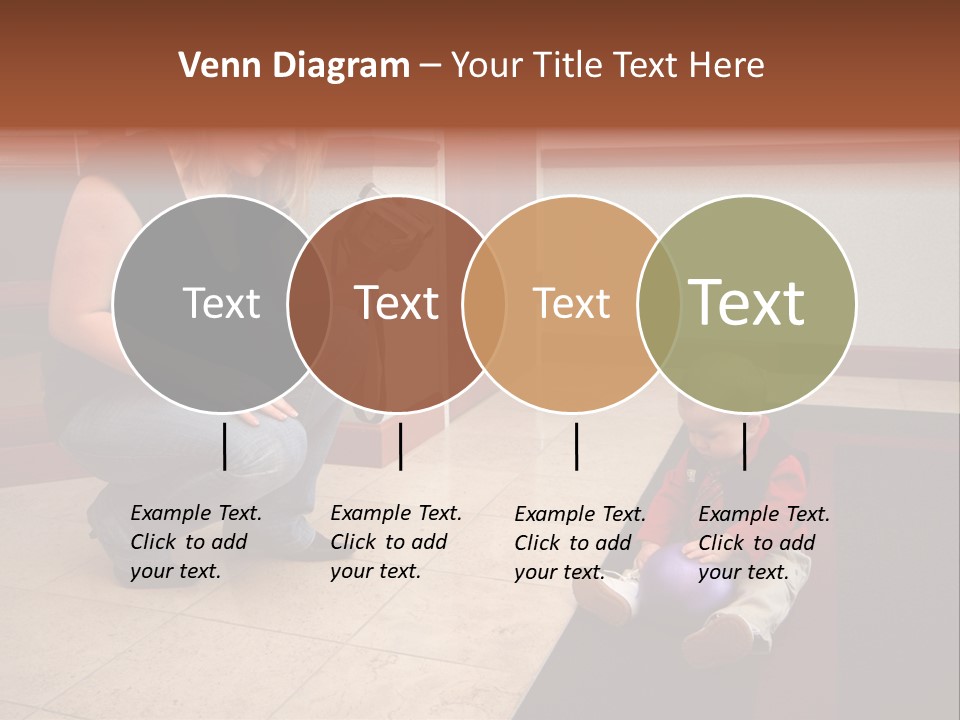 A Mother With Her Son Inside Their Home PowerPoint Template