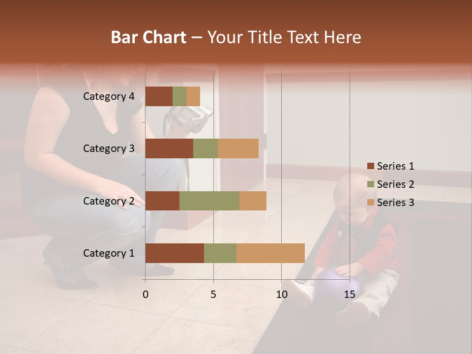 A Mother With Her Son Inside Their Home PowerPoint Template