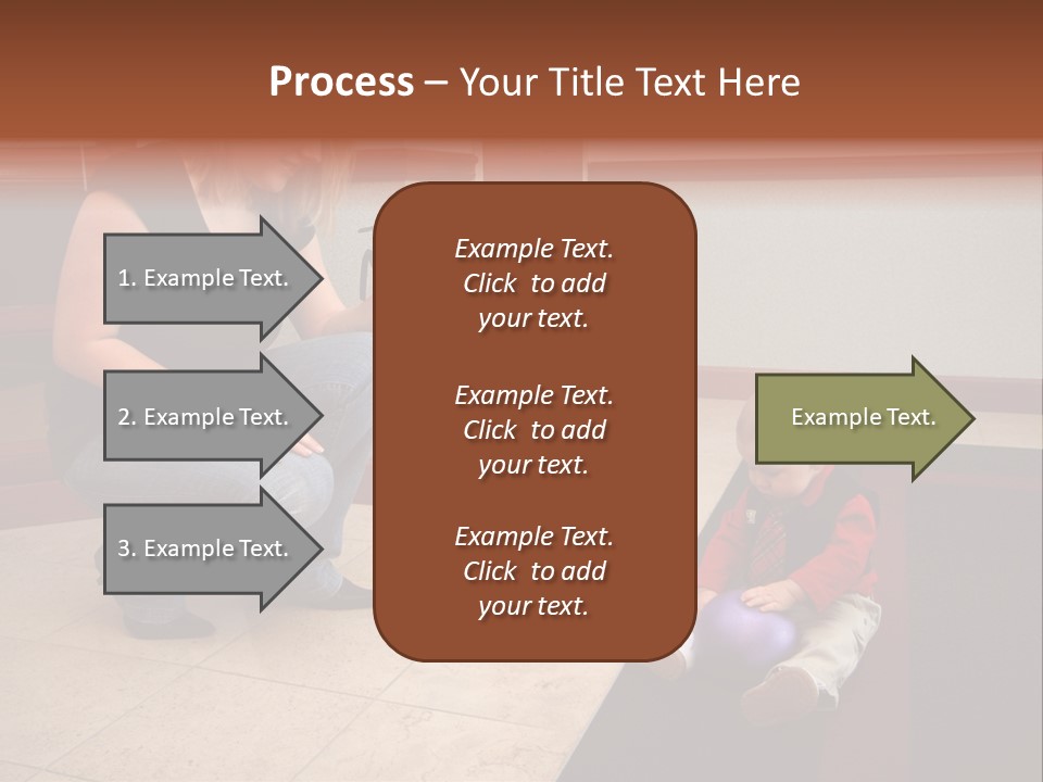 A Mother With Her Son Inside Their Home PowerPoint Template