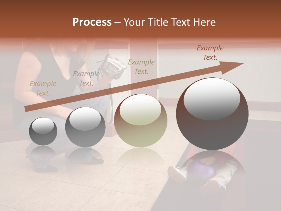 A Mother With Her Son Inside Their Home PowerPoint Template