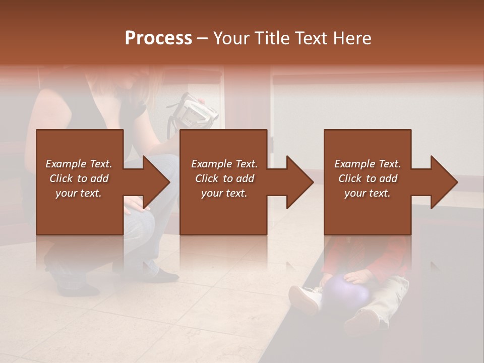 A Mother With Her Son Inside Their Home PowerPoint Template