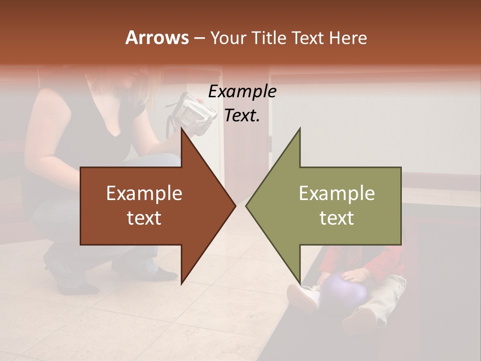 A Mother With Her Son Inside Their Home PowerPoint Template