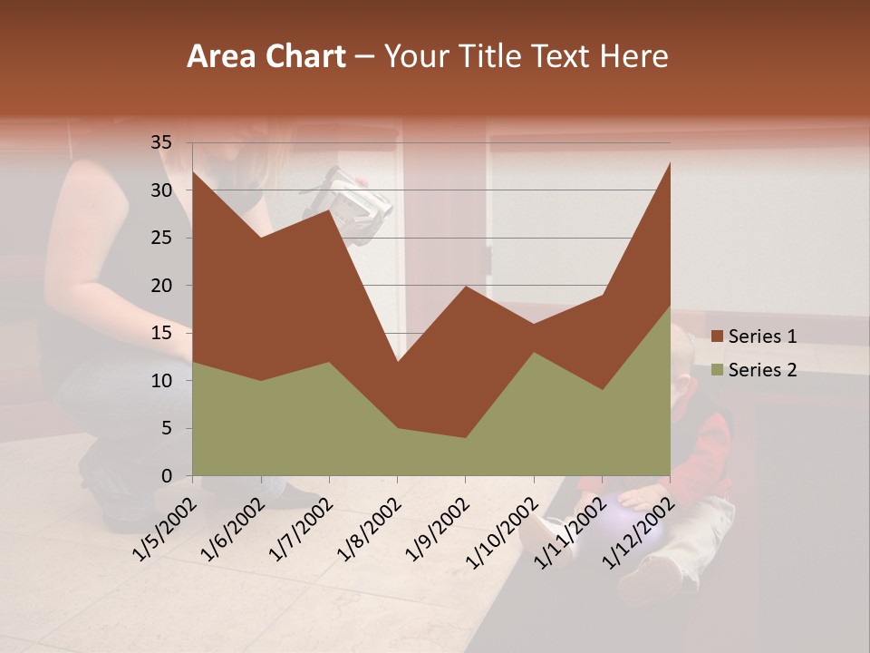 A Mother With Her Son Inside Their Home PowerPoint Template