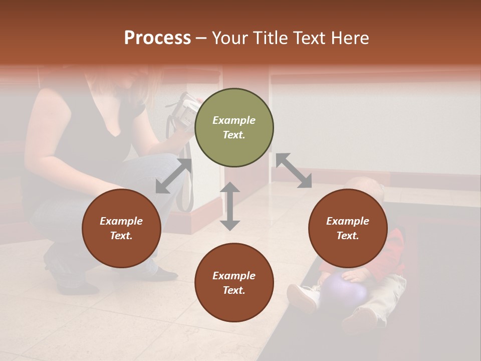 A Mother With Her Son Inside Their Home PowerPoint Template