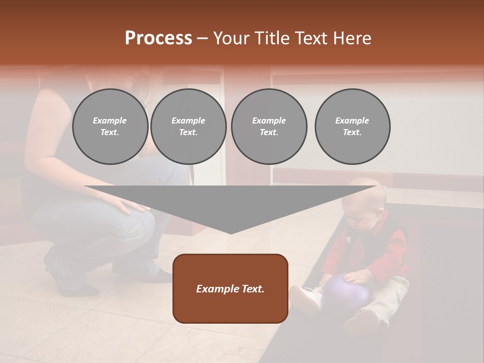 A Mother With Her Son Inside Their Home PowerPoint Template