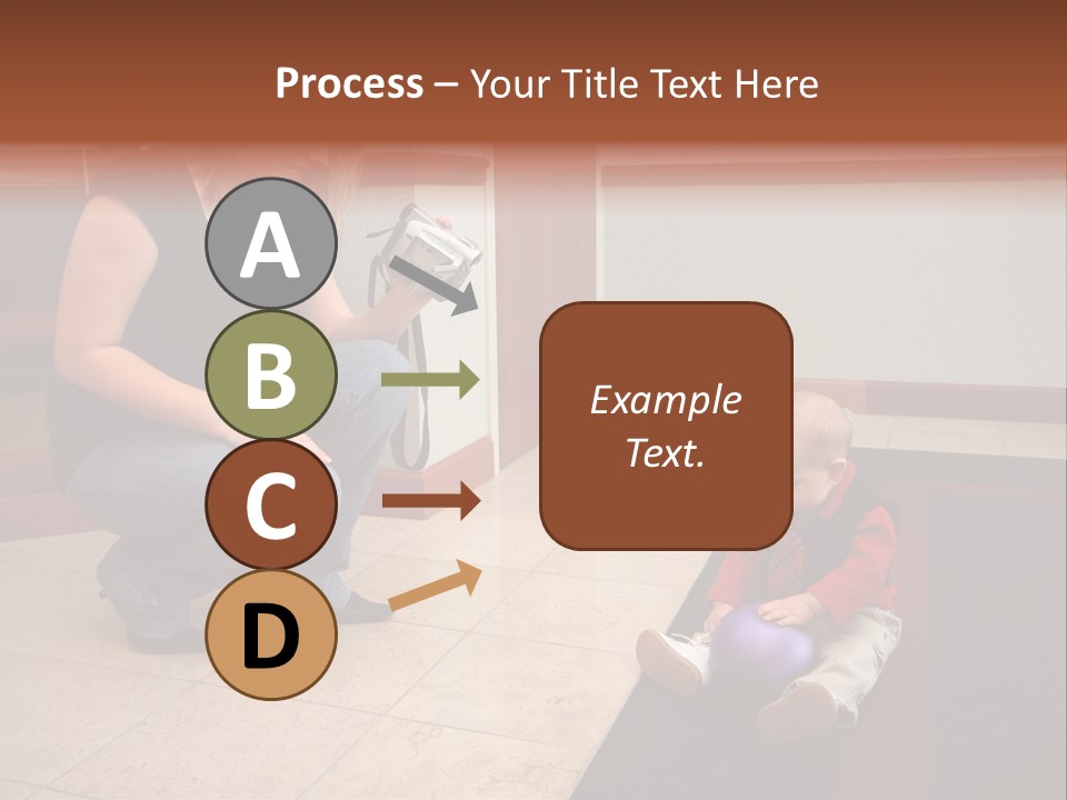 A Mother With Her Son Inside Their Home PowerPoint Template