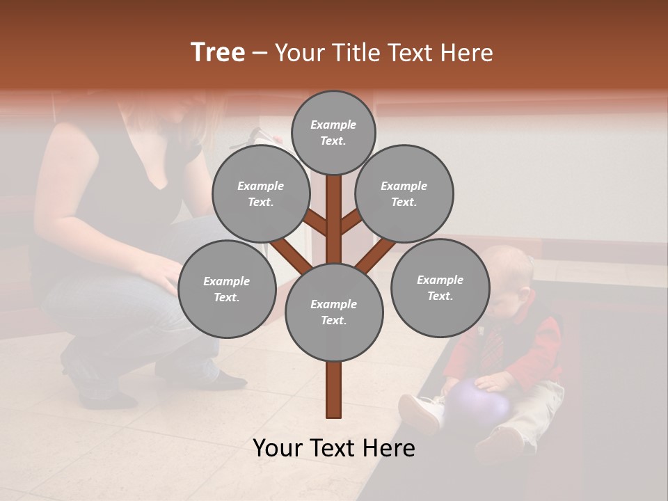 A Mother With Her Son Inside Their Home PowerPoint Template