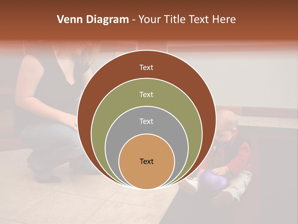A Mother With Her Son Inside Their Home PowerPoint Template
