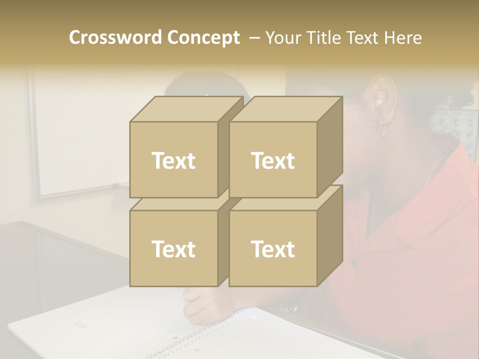 Young Girl And Teacher At Computer PowerPoint Template