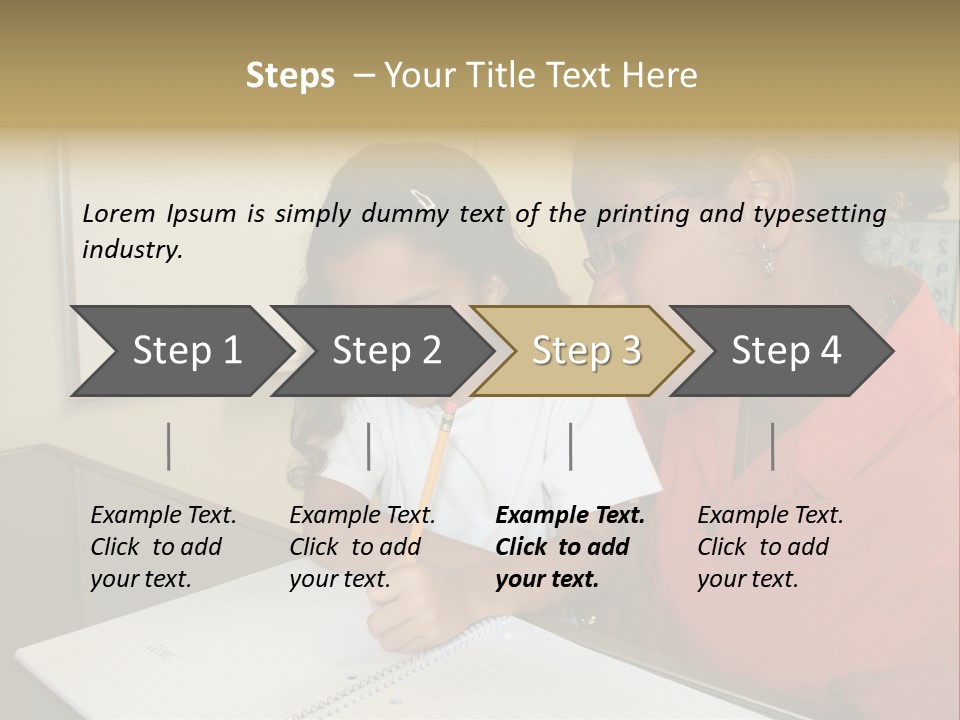 Young Girl And Teacher At Computer PowerPoint Template
