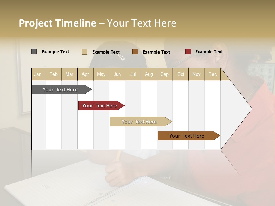 Young Girl And Teacher At Computer PowerPoint Template