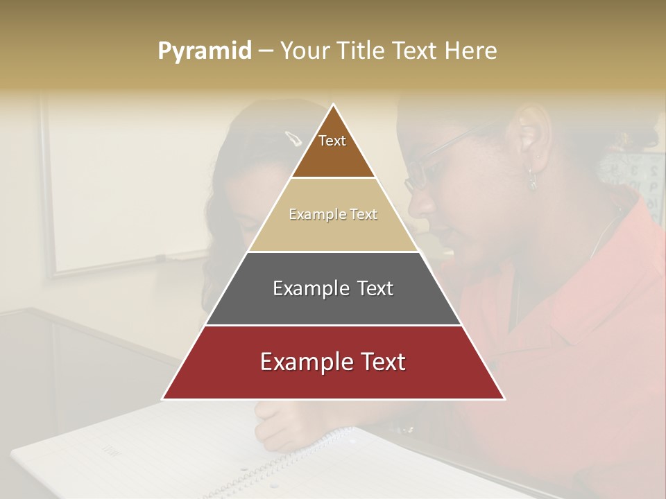 Young Girl And Teacher At Computer PowerPoint Template