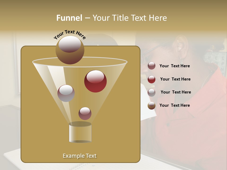 Young Girl And Teacher At Computer PowerPoint Template