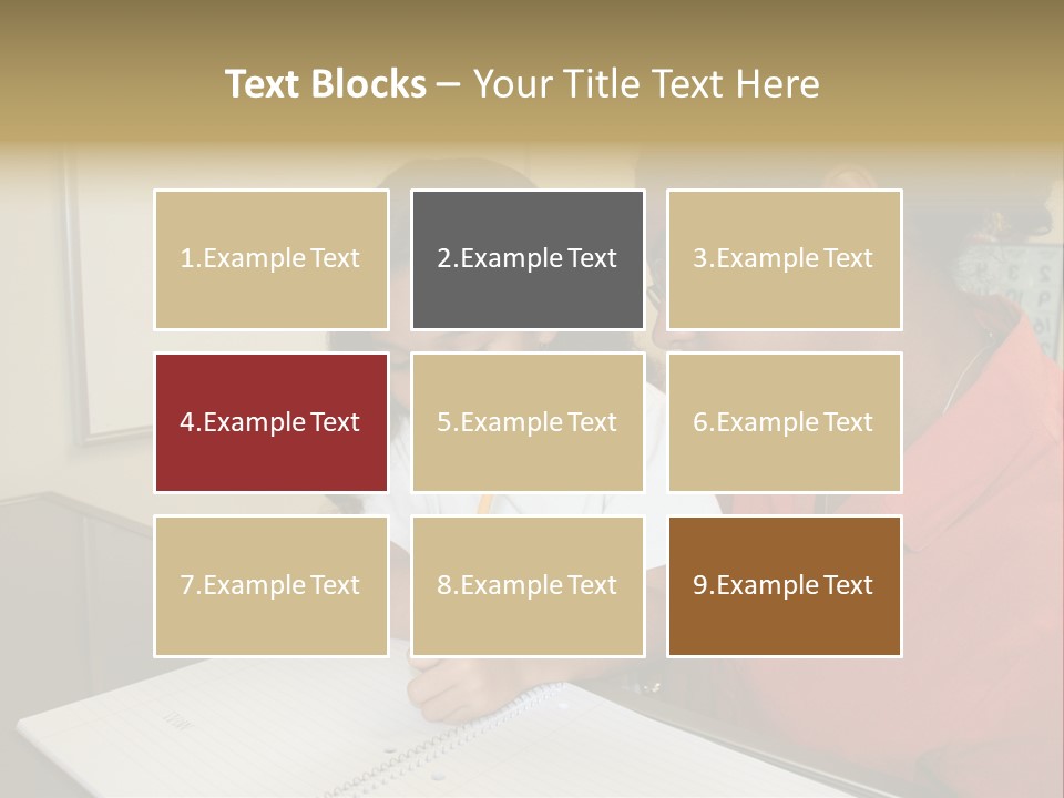 Young Girl And Teacher At Computer PowerPoint Template