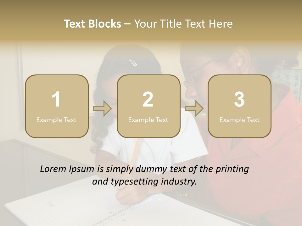 Young Girl And Teacher At Computer PowerPoint Template