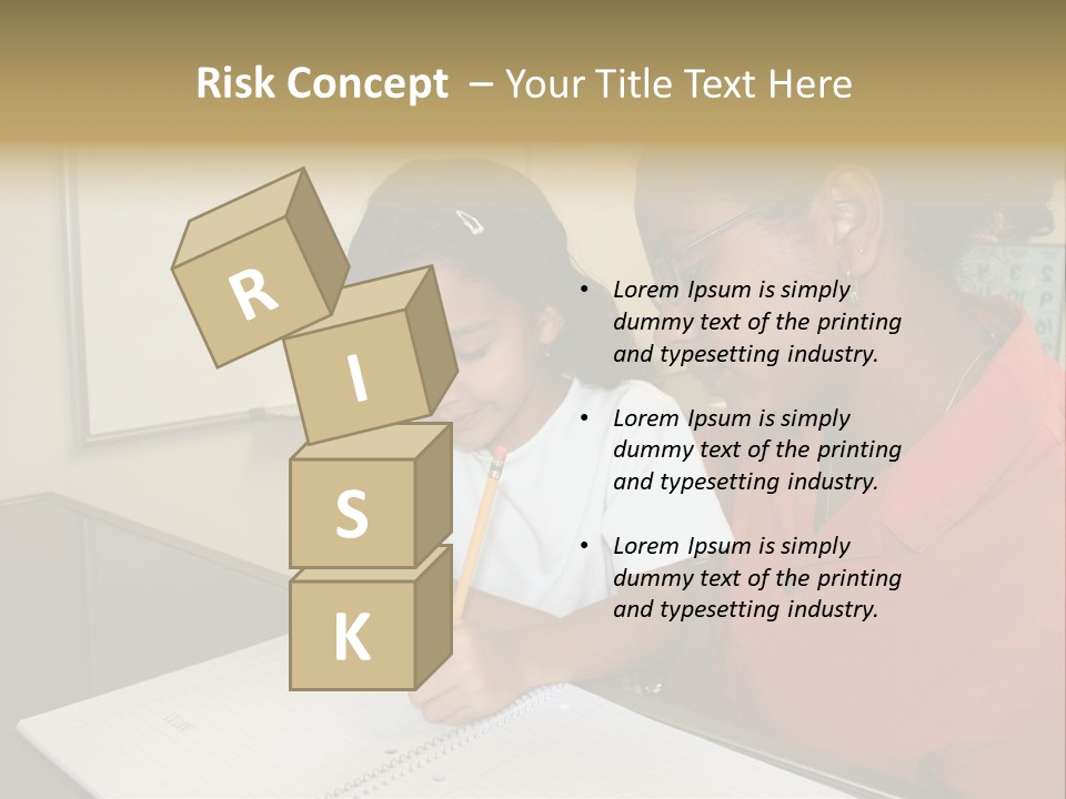 Young Girl And Teacher At Computer PowerPoint Template