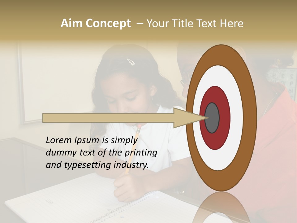 Young Girl And Teacher At Computer PowerPoint Template