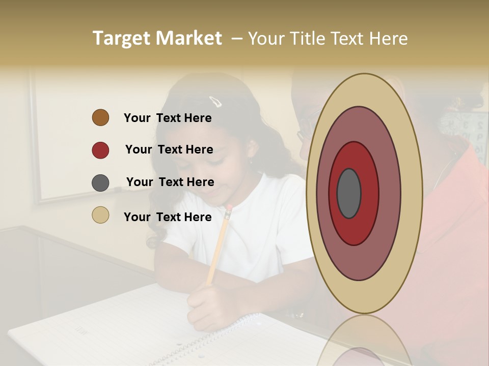 Young Girl And Teacher At Computer PowerPoint Template