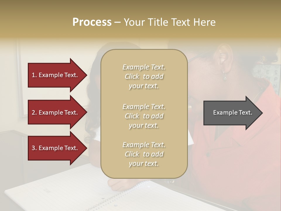 Young Girl And Teacher At Computer PowerPoint Template
