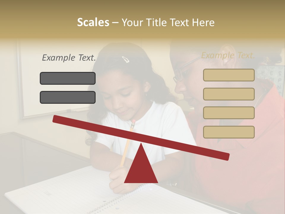 Young Girl And Teacher At Computer PowerPoint Template